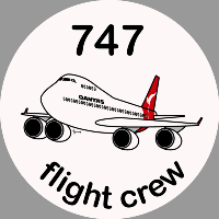 B-747 Qantas Sticker