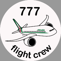 B-777 Alitalia Sticker