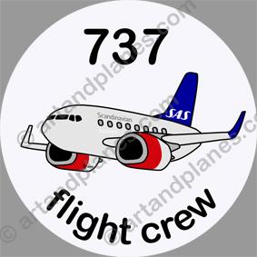 B-737 SAS Sticker