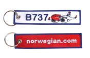 Llavero B-737 Norwegian Key tag