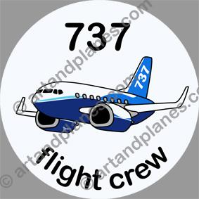 B-737 Boeing Sticker