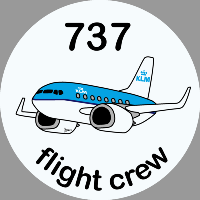 B-737 KLM Sticker