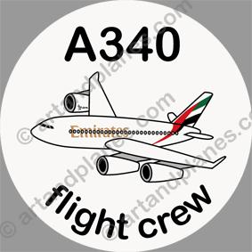 A340 Emirates Sticker