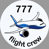 B-777 Boeing Sticker