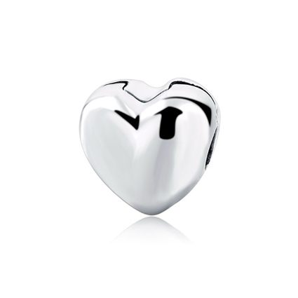 Charm Clip Heart (Plata/Silver)