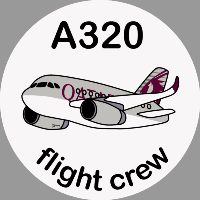 A320 Qatar Airways Sticker
